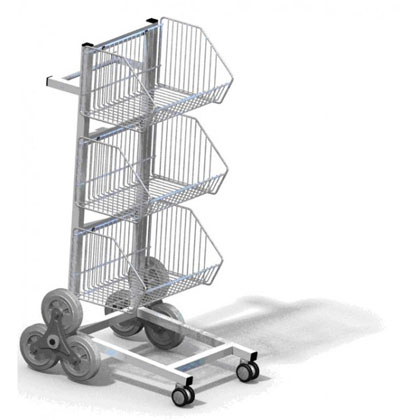 Chariot multifonction Diablo - Aluminium - Corbeilles amovibles et modulables - Roues fixes et pivotantes_0