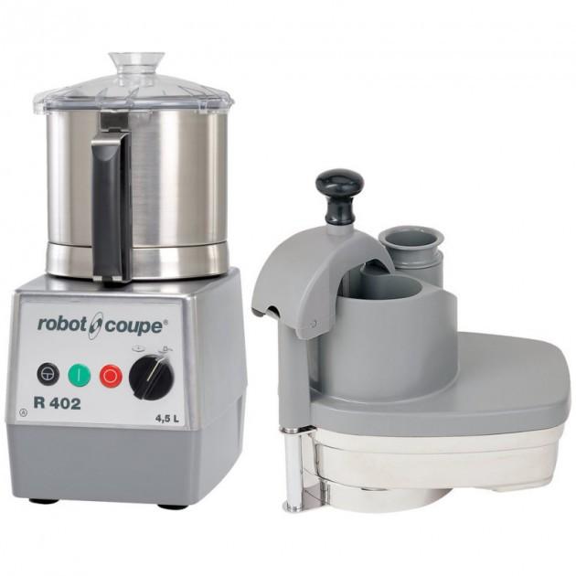 Combiné Cutters & Coupe-légumes R 402 230 V Robot Coupe - 4,5L - Disques inclus : éminceurs, râpes, julienne - Sans disque_0