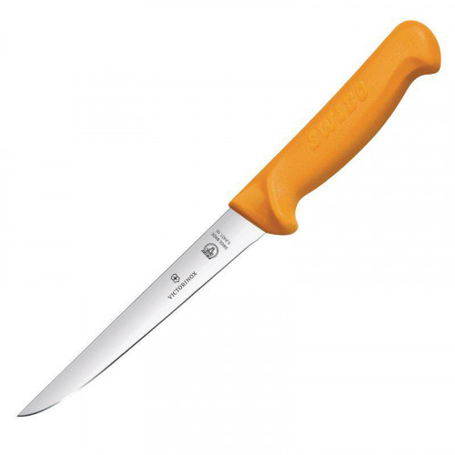 COUTEAU À DÉSOSSER LARGE ET RIGIDE PROFESSIONNEL JAUNE SWIBO VICTORINOX - 15 CM