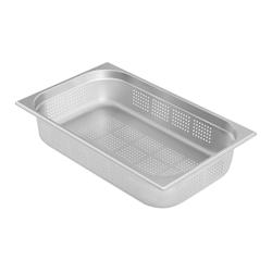 HELLOSHOP26 - Bac récipient contenant gastro acier inoxydable GN - 1/1 - 100 mm - perforé 14_0000501 - 3000160078984_0
