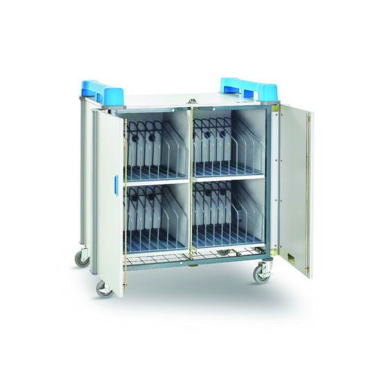 Monlap32v - chariot multimédia Euromedia - capacité : plus de 20 - pré-câblé R4 Connect pour réseau Wifi_0