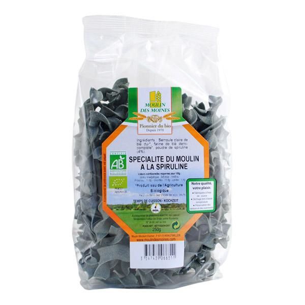 MOULIN DES MOINES PÂTES BLÉ SPIRULINE BIO 250G PÂTES PARFUMÉES