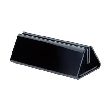Porte-cartes de menus Outdoor - acrylique noir 2mm - largeur 120mm_0