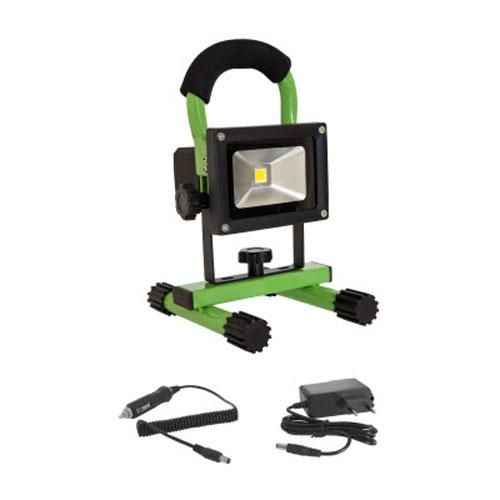Projecteur LED portatif rechargeable dimmable 10W 4000°K sur batterie 230V IP65_0