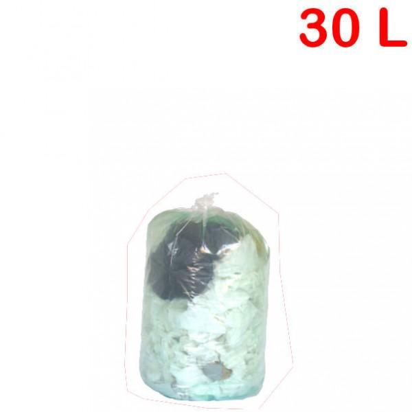 Sac poubelle transparent 30L - Contenu visible - Sécurité des sites publics - Rolléco_0