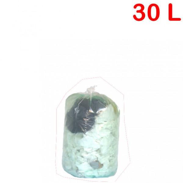 Sac poubelle transparent 30L Transparent_0