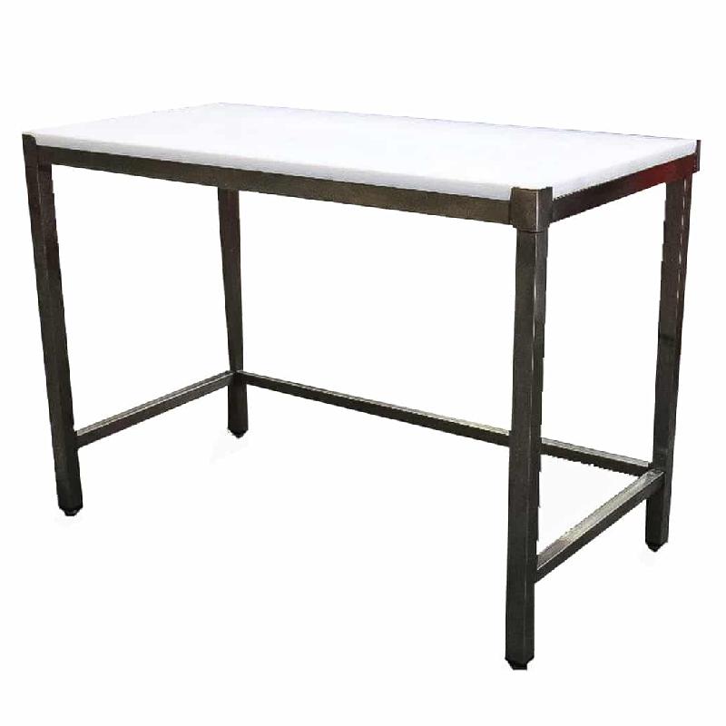 Table de découpe professionnelle, centrale, en inox AISI 304, P 700 mm (Longueur, mm: 2200 - Réf TABDECC227-1)_0