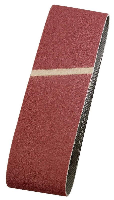 10 bandes abrasives sans fin en corindon pour bois et métal - Grain 40 - Dimensions 75x533 mm_0