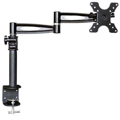Support pour écran Manhattan 423786 - 13 à 19'' - capacité 6kg - réglable en hauteur - noir_0