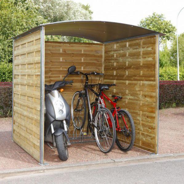 ABRI POUBELLES ET VÉLOS AVEC PANNEAUX