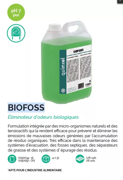 Biofoss 05 LTS - Traitement biologique des odeurs par QUIMXEL - Référence Q0050034_0