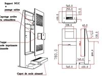 Borne de gestion de file d'attente - Izyfil - personnalisable, intérieur et extérieur, PMR_0
