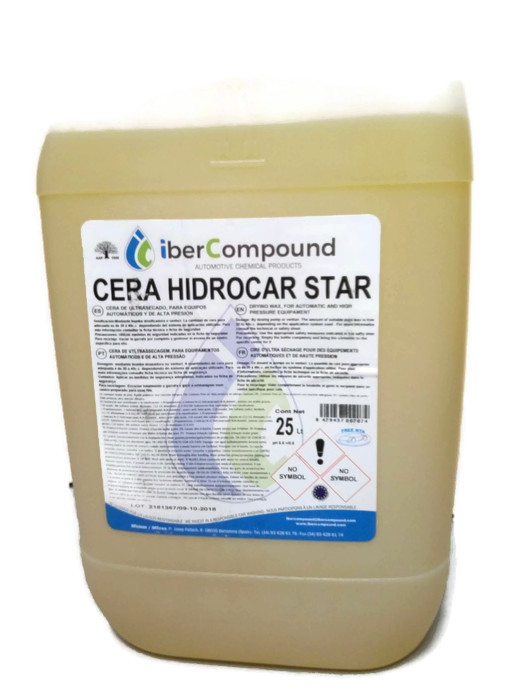 Cire de nettoyage surfactant brillant Yellow pour voiture - HIDROCAR STAR_0