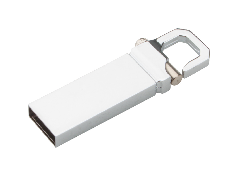 Clé USB publicitaire en métal avec mousqueton - 4/8/16/32 GB - USB 2.0_0