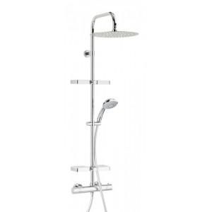 COLONNE DE DOUCHE ROBINETTERIE THERMOSTATIQUE AVEC TABLETTES ELLE&LUI OPIUM VALENTIN