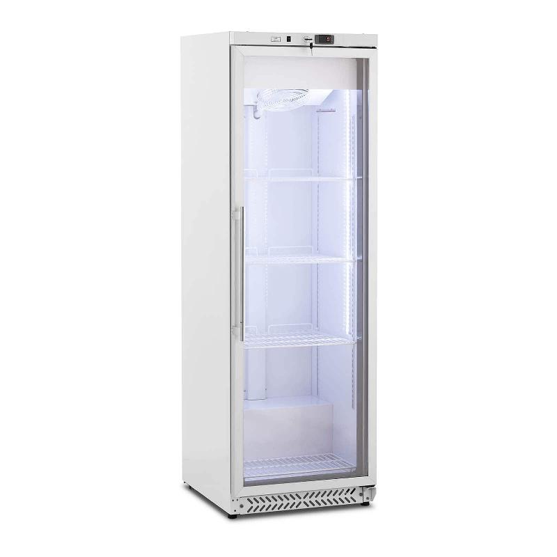 Frigo professionnel 380 litres - Porte en verre - Thermostat numérique - Réfrigérant R600a - Classe énergétique B_0