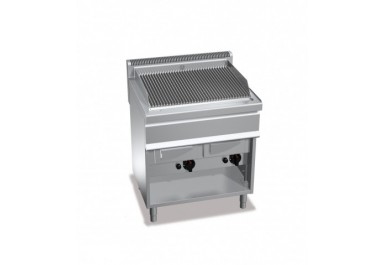 Gas water grill (18 kW) - 700 mm avec meuble de base ouvert - acier inoxydable - fabrication européenne_0