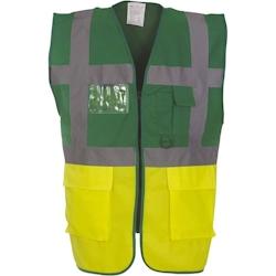 Gilet multifonction haute visibilité  vert T.XXL Yoko - XXL vert polyester 6933883201803_0