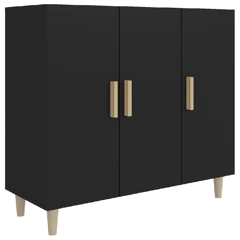 Helloshop26 - Buffet bahut commode armoire meuble de rangement organisateur cuisine salle de séjour salon 90 x 34 x 80 cm bois 02_0036150 - 300021271_0