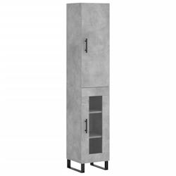 Helloshop26 - Buffet bahut commode armoire meuble de rangement organisateur cuisine salle de séjour salon haut 34,5 x 34 x 180 cm 02_0034378 - 300021_0