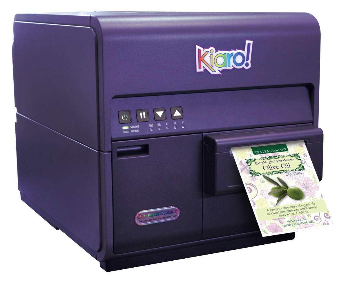 Imprimante d'étiquettes couleur Kiaro! - jet d'encre rapide et haute qualité pour petits lots_0