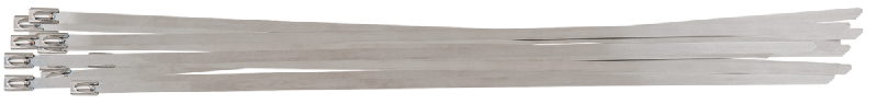 KS TOOLS - Colliers serre-câbles en acier inoxydable avec fermeture à bille - 4,6 x 250 mm, 100 pièces - Réf. 115.1592_0