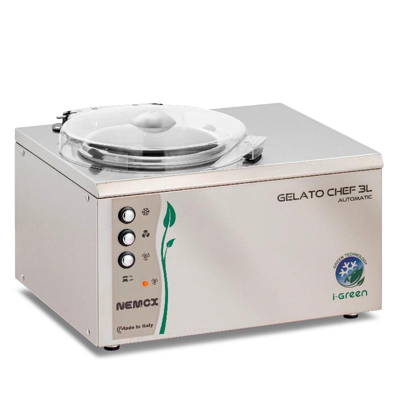 Machine à glace Gelato Chef 3L - Sorbetière professionnelle Nemox i-Green en acier inoxydable, performante et écologique_0