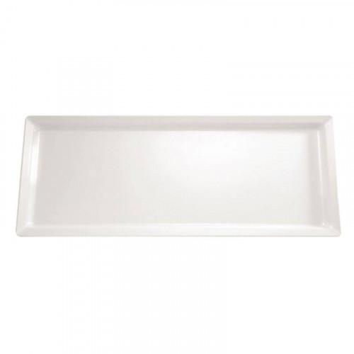 PLATEAU RECTANGULAIRE EN MÉLAMINE BLANC 650 X 265 MM APS