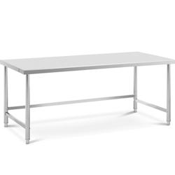 Royal Catering - Royal Catering RCAT-200/90-PS Table de travail inox Plan de travail en inox Plan de travail professionnel Table de travail cuisine -_0