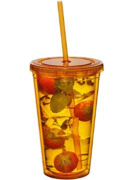 Timbale et paille Cyclone 450ml - double paroi isolante - acrylique sans bisphénol A_0
