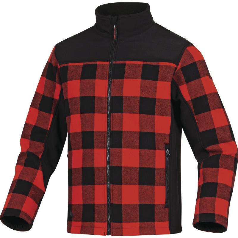 Veste laine polaire coton polyester Kodiak - fermeture zip anti-froid - tissu softshell et flanelle laminée_0
