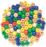 6.1656.057 - SACHET DE 14 PERLES EN BOIS, DIAMÈTRE 15 MM, MULTICOLORE