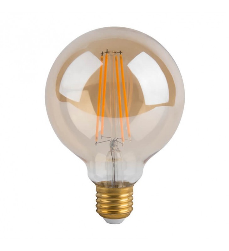 Ampoule LED filament 6W vintage E27 G80 gold - Réf E27FI6W - Température 2200K - A+_0