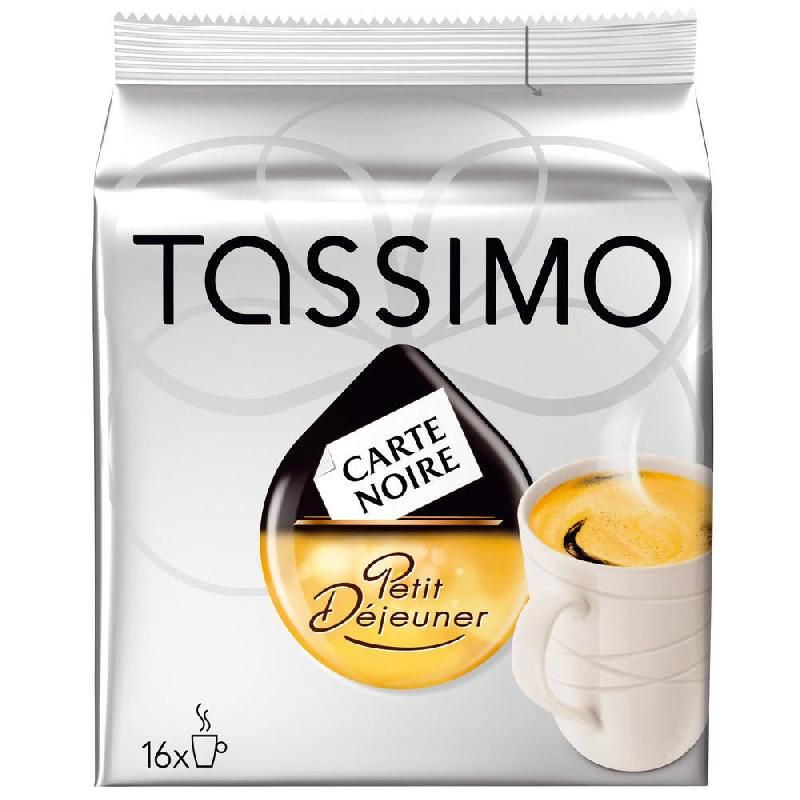 CARTE NOIRE DOSES PETIT DÉJEUNER TASSIMO CARTE NOIRE (LOT DE 16)