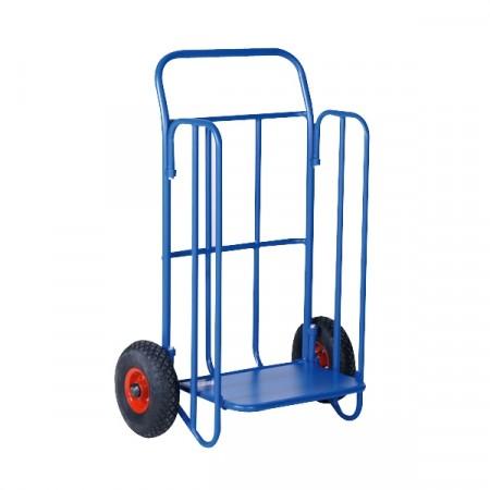 Diable porte-journaux pliable - Charge 150 kg - Roues caoutchouc Ø 270 mm_0