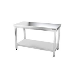 GGM Gastro Tables Inox de Travail Centrales Premium avec Etagère - Profondeur 600 mm - ATK126 - 4063326066200_0