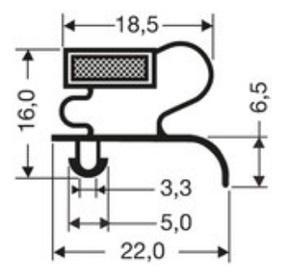 Joint pvc magnetique pour meubles frigos jpc-197_0