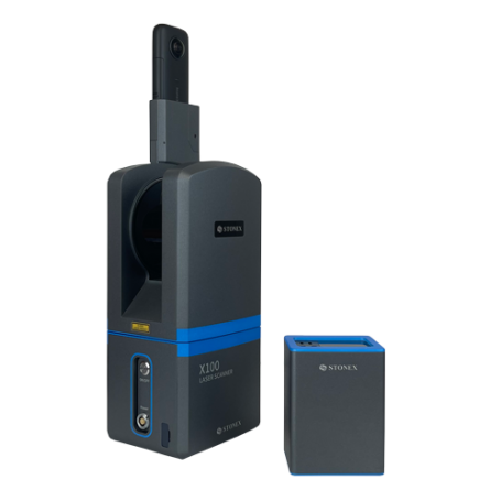 Laser scanner terrestre petit et compact, pour des relevés topographiques rapides - Stonex - X100_0