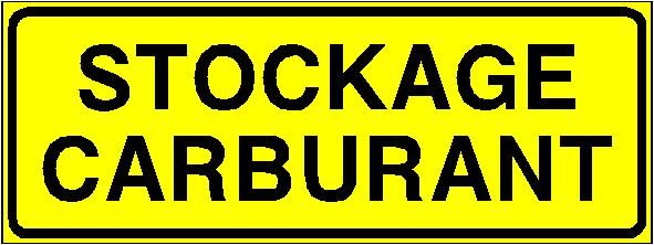 Panneau de signalisation - stockage carburant_0