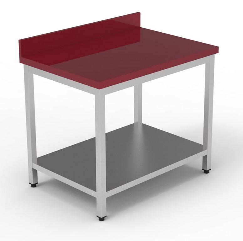 Table de découpe inox avec étagère démontable - 1600x700x850 mm - 7333.1615_0