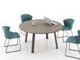 Table de réunion ronde KELSO 4 pieds - Atra_0