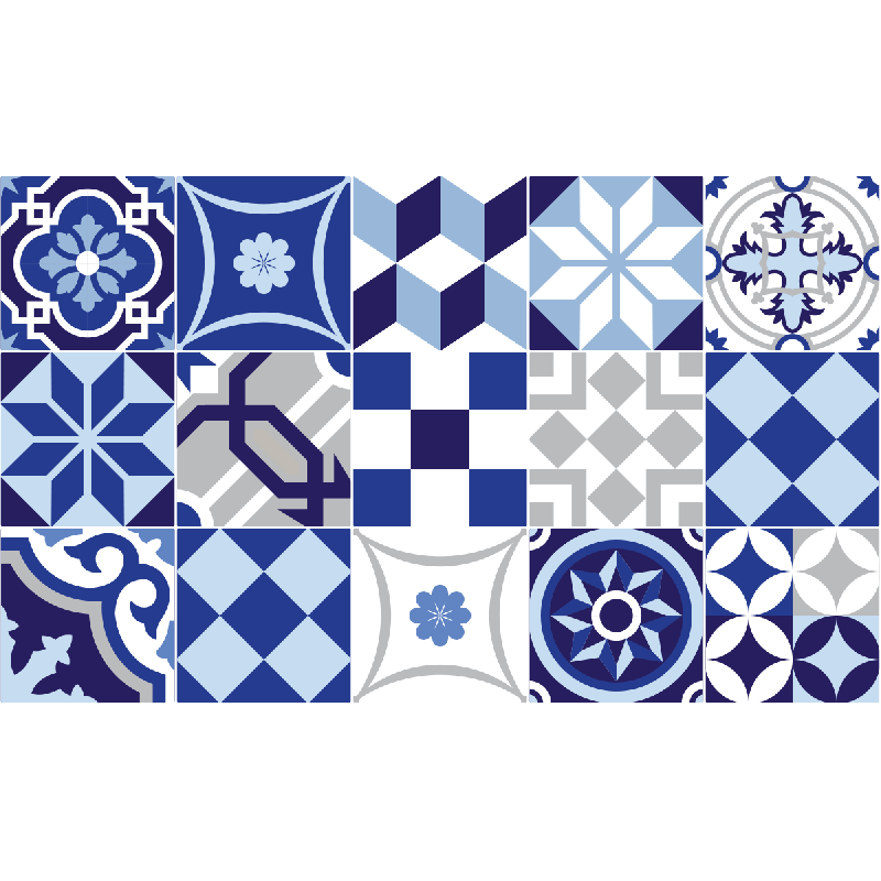 15 stickers carreaux de ciment Argos