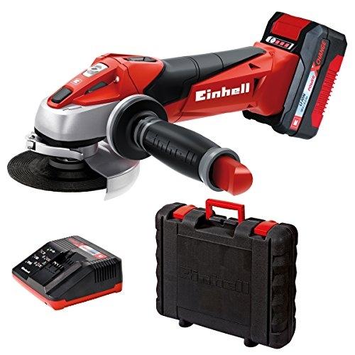 Meuleuse à angle sans fil 18 V - Einhell TE-AG 18 LI KIT - Couleur noir et rouge_0