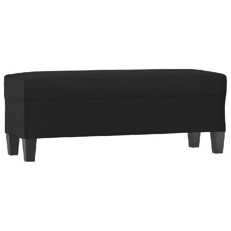 BANC BANQUETTE 100 X 35 X 41 CM SYNTHÉTIQUE NOIR 02_0010698_0