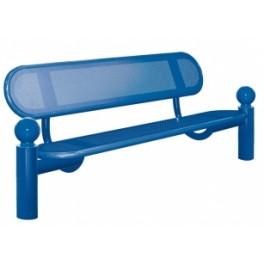 Banc public Estoril - acier perforé - fixation par scellement direct_0