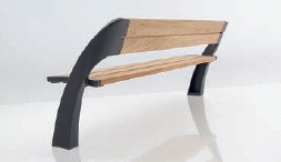 Banc public en bois moderne norcor armonia_0