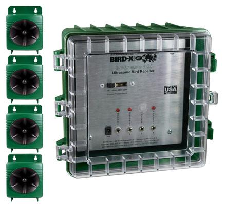 Bird-X ULTRASON-X - Réf 42815352 - Émetteur ultrason puissant pour effarouchement oiseaux et nuisibles_0