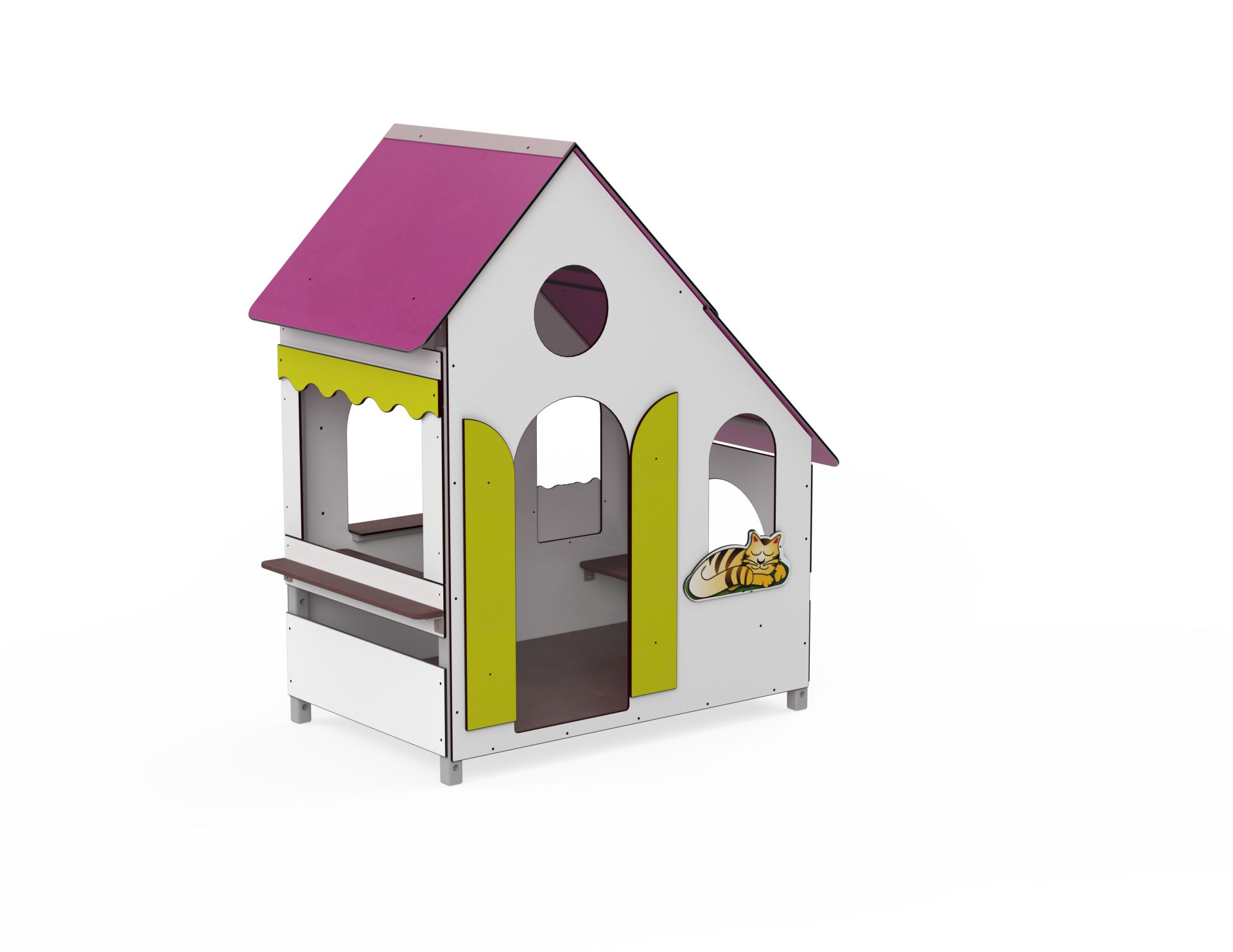 Chalet pour enfants livré monté - Age 18 mois à 7 ans - Capacité 4 à 6 personnes_0