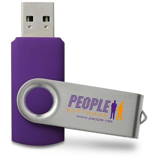 Clé USB publicitaire swivel - conception solide - corps rotatif - plusieurs couleurs et marquages possibles_0