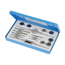 Coffret de Tarauds et Filières 16 pcs Métrique – Outils de Précision pour Filetage - Silverline - gris 5060012967734_0